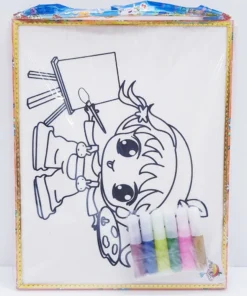 ระบายสีกากเพชร คละลายการ์ตูน