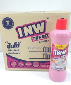 น้ำยาล้างห้องน้ำ INW ขวด 500 ml  สีชมพู (1 โหล/ลัง)