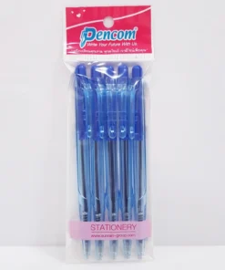 OG5 ปากกาลูกลื่นน้ำเงิน แพ็ค 5 ชิ้น PENCOM
