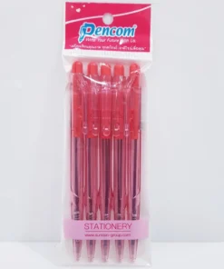 ปากกาลูกลื่นสีแดง แพ็ค 5 ชิ้น