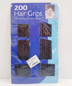 กิ๊บหนีบผมดำ 200 ชิ้น แผงกระดาษ