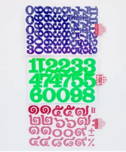 สติ๊กเกอร์ตัวเลข คละไซส์