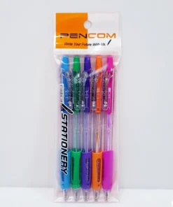 OG33 ปากกาลูกลื่นน้ำเงิน แพ็ค 5 ชิ้น PENCOM