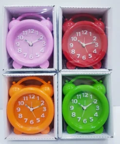 JA1001 นาฬิกาปลุกกลม 4 นิ้ว คละสี  (ส่ง 3 ชิ้นๆละ 50 บาท)
