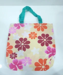 กระเป๋าผ้า 14x15 นิ้ว มีซิป คละลาย