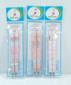 ปากกาเจล ลายหมี แพ็ค 2 ชิ้น