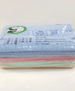 ผ้าขนหนูลายปัก สีเข้ม 15x30 ซม.