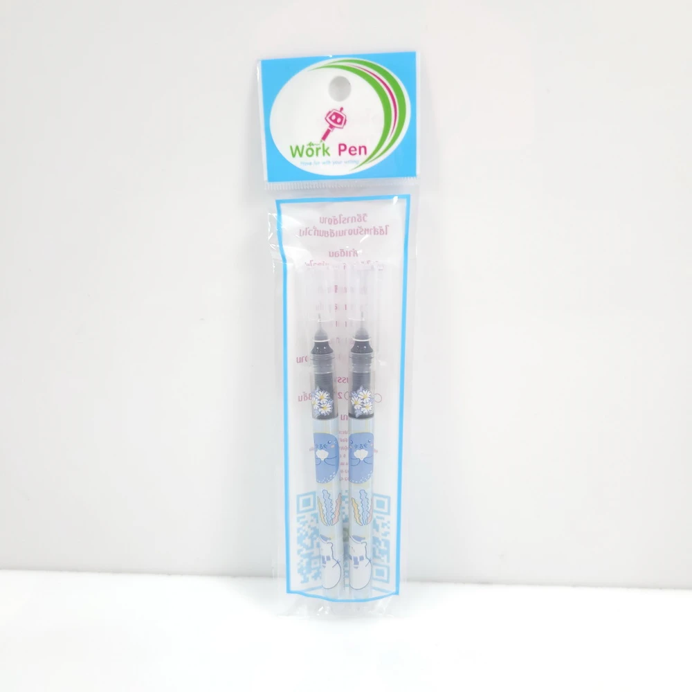 ปากกาโรลเลอร์บอลตัดเส้น แพ็ค 2 แท่ง WORKPEN