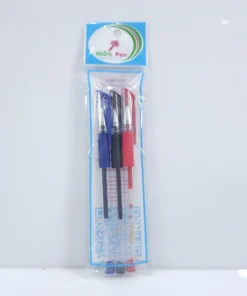ปากกาเจล น้ำเงิน+ดำ+แดง WORKPEN