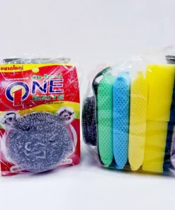 NO.47 ชุดแพ็คฟองน้ำล้างจาน ONE Brite (NET)