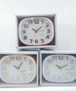 JA1005 นาฬิกาปลุกเหลี่ยม 5 นิ้ว มีเสียง มีไฟ คละสี (ส่ง 3 ชิ้นๆละ 55 บาท)