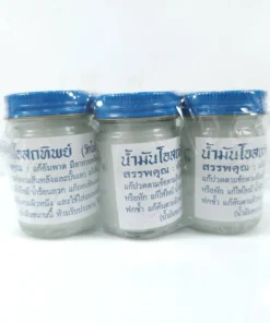 ยาหม่องโอสถทิพย์ (วัดโพธิ์) สีขาว 50 กรัม (แพ็คละ 6 ขวด) (5 แพ็คๆ ละ 80)