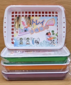 ถาด+ตะแกรง สีใส @HOME สีใส