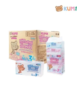 เช็ดหน้า KUMA 168 แผ่น (50 ชิ้น/ลัง)