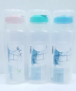 S0019 กระบอกน้ำเหลี่ยม PP+ฝา SIP (12 โหลๆ ละ 185)