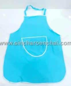 ผ้ากันเปื้อนใหญ่ งานไทย สีพื้น (NET)