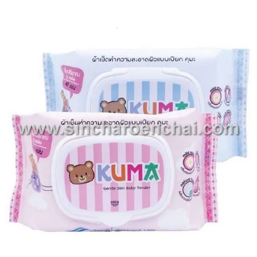 ทิชชู่เปียก KUMA 40 แผ่น (กล่องละ 36 ชิ้น)