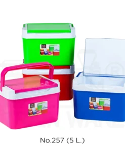257 กระติกเหลี่ยม 5 ลิตร หวานใส ขนาด 22.2 x 28.2 x 19.2 ซม. VR (กล่องละ 12 ใบ)