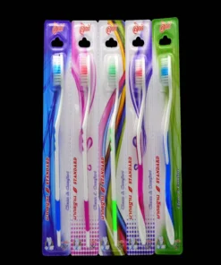 8850 แปรงสีฟันผู้ใหญ่ด้ามสีหวาน 1x5 (แพ็คละ 10 ชิ้น)