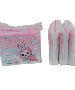 สำลีก้านใหญ่ 100 ก้าน แพ็ค 3 ชิ้น LITA