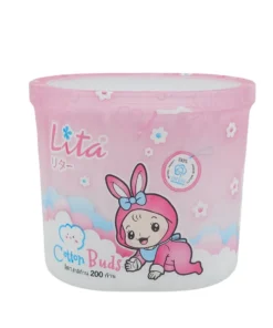 สำลีก้านกระปุก 200 ก้าน LITA
