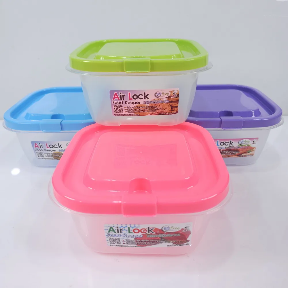 223-1 กล่องเฟรช ฝาระบายอากาศ จตุรัสเล็ก 14.5x14.5x8 ซม. COOK (12 โหลๆ ละ 110)