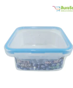 307 กล่องเหลี่ยม Snap Lock 300 ml. SN (12 โหลๆ ละ 120)