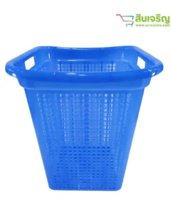 989A ตะกร้าเหลี่ยมซายูริ สีใส 43x43x50.5 ซม. SN
