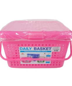 2540 ตะกร้าปิคนิค 22 ลิตร 32x46x27 ซม. คาซ่าฝาขาว สหชัย (6 ชิ้น/กล่อง) ขายยกกล่อง