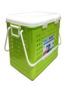 2550 ตะกร้าปิคนิค 45 ลิตร 39.5x55x34 ซม. คาซ่าฝาขาว สหชัย (6 ชิ้น/กล่อง) ขายยกกล่อง