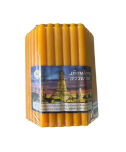 เทียนเหลืองเบอร์ 20 ไอยรา 1x17 ซม. (5 แพ็คๆ ละ 52)