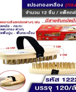 12220 แปรงทองเหลือง ทรงรี