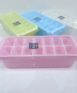 6803/1 ถาดน้ำแข็งสีพลาสเทลพร้อมถาดรอง