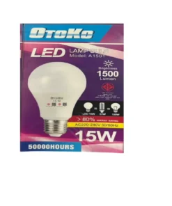 หลอดไฟ LED 15W ขาว OTOKO (10 ชิ้น/แพ็ค)