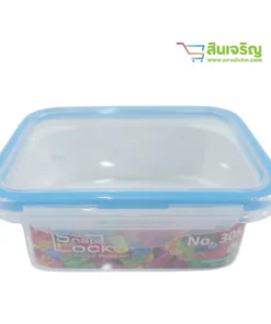 305 กล่องเหลี่ยม Snap Lock 300 ml. SN (12 โหลๆ ละ 120)