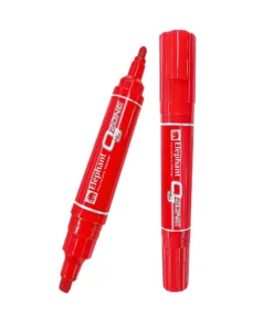 ปากกาเคมี 2 หัวตราช้าง สีแดง (5 โหลๆ ละ 100)