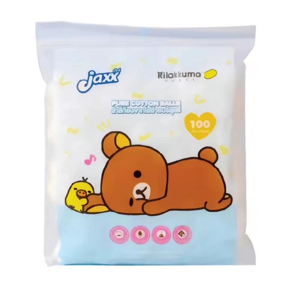 สำลีก้อน 100 ก้อน ลาย RILAKKUMA JAXX