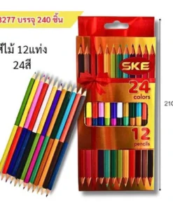 8277 สีไม้ 12 แท่ง 24 สี