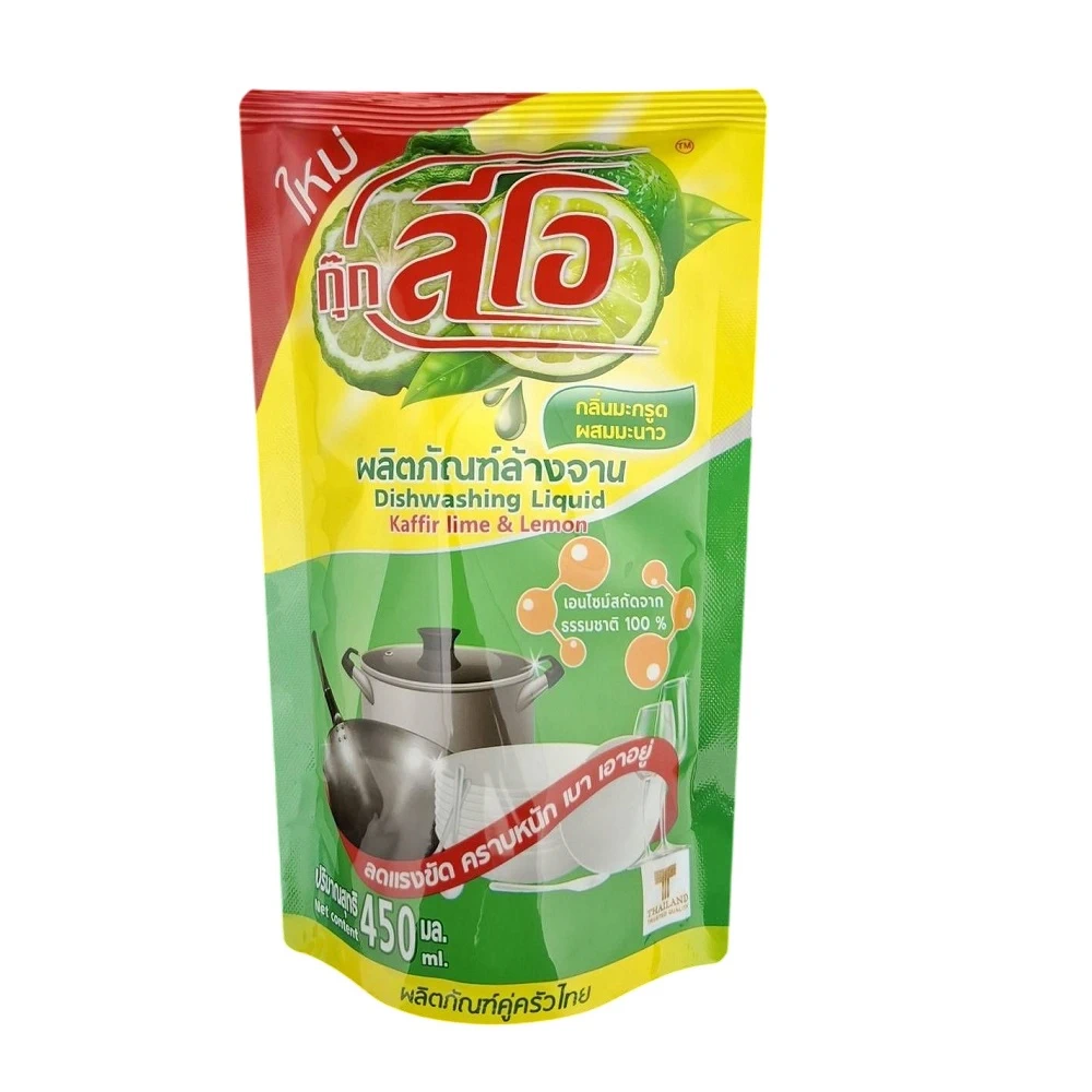 น้ำยาล้างจานถุง LEO 450 ml. มะกรูดผสมมะนาว (3 โหล/ลัง)